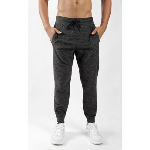 90 Degree By Reflex - Mens Heathered Jogger with Side Pockets and  Drawstring - Htr.Charcoal - Small