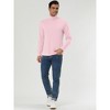 Lars Amadeus Men's Slim Fit Long Sleeve Pullover Solid Turtleneck Sweater - 4 of 4