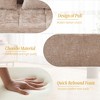 UNITED WE WIN Chenille Loveseat Sofa,Minimalist Modular Couches Sleeper for Living Room Bedroom Apartment Lounge - 4 of 4