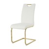 NicBex Modern Dining Chairs with Faux Leather Padded Seat,Armless Chairs with Chrome Metal Legs for Kitchen,Living Room - 4 of 4
