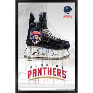 Trends International NHL Florida Panthers - Drip Skate 21 Framed Wall Poster Prints - 1 of 4