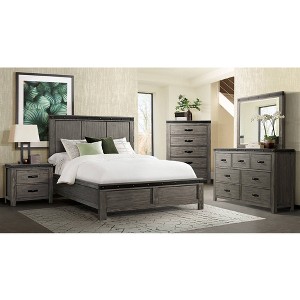7 Drawer Montauk Dresser Gray - Picket House Furnishings: Spacious Storage, Bedroom Essential, Metal Accents - 1 of 4