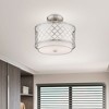 Livex Lighting Arabesque 2 - Light Semi-Flush Mount in  Brushed Nickel - 2 of 4