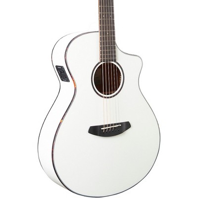 Breedlove Discovery Spruce-Mahogany Concert Acoustic-Electric Guitar Satin White