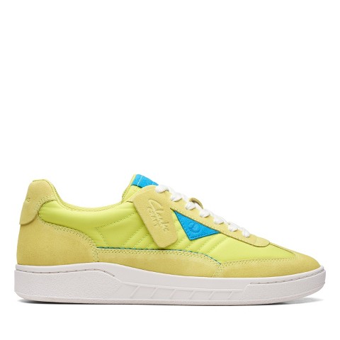 Clarks Mens CraftRally Ace Pale Lime Shoes 10.5 Medium