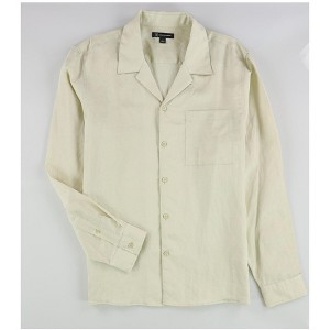 I.N.C International Concepts Mens Linen Button Up Shirt, Beige, XX-Large - 1 of 2