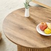 HDZNVF Modern Circular Coffee Table With A Diameter Of 27.5 Inches - 4 of 4