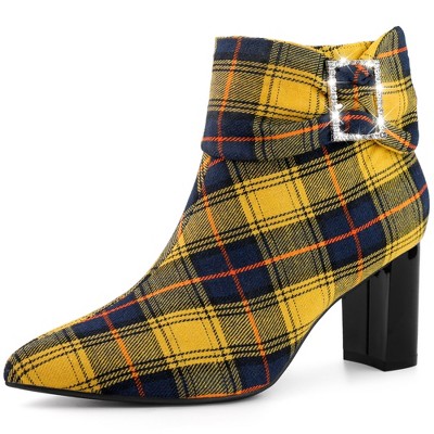 【PARTIMENTO】★ POINTED ANKLE BOOTS HEELS ★ 4 COLOR Amazon.com | Perphy Lace Up Pointed Toe Chunky Heel Black