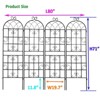NicBex Metal Garden Arch Garden Trellis Netting Rust-Proof Metal Garden Trellis for Climbing Plants - 4 of 4