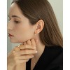 Bearfruit Jewelry Sterling Silver 18k Gold Plated Anastasia Huggies - 4 of 4