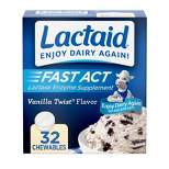 Lactaid Fast Act Lactose Relief Chewables - Vanilla - 32pk
