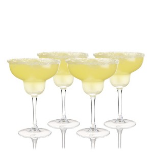 True Margarita Glass, Crystal Stemmed Cocktail Glasses, Dishwasher Safe, Mixed Drink Glasses, Daquiri Glass Holds 10 oz., Set of 4, Clear - 1 of 4