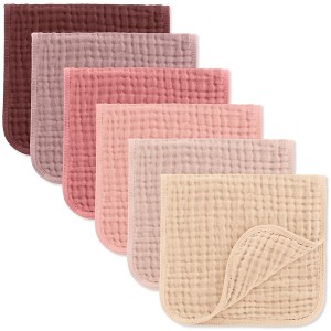 Muslin Burp Cloths Large 100% Cotton by Comfy Cubs - 1 of 4