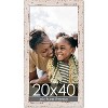 PosterPalooza | Panoramic Shabby Chic White Picture Frame - UV Acrylic, Foam Board Backing, Hanging Hardware - 2 of 4