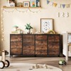 Whizmax 63" W Dresser TV Stand for 65-75 Inch TV, 14 Drawer for Bedroom,Living Room with Power Outlets, Large Long Fabric Dresser Entertainment Center - 3 of 4