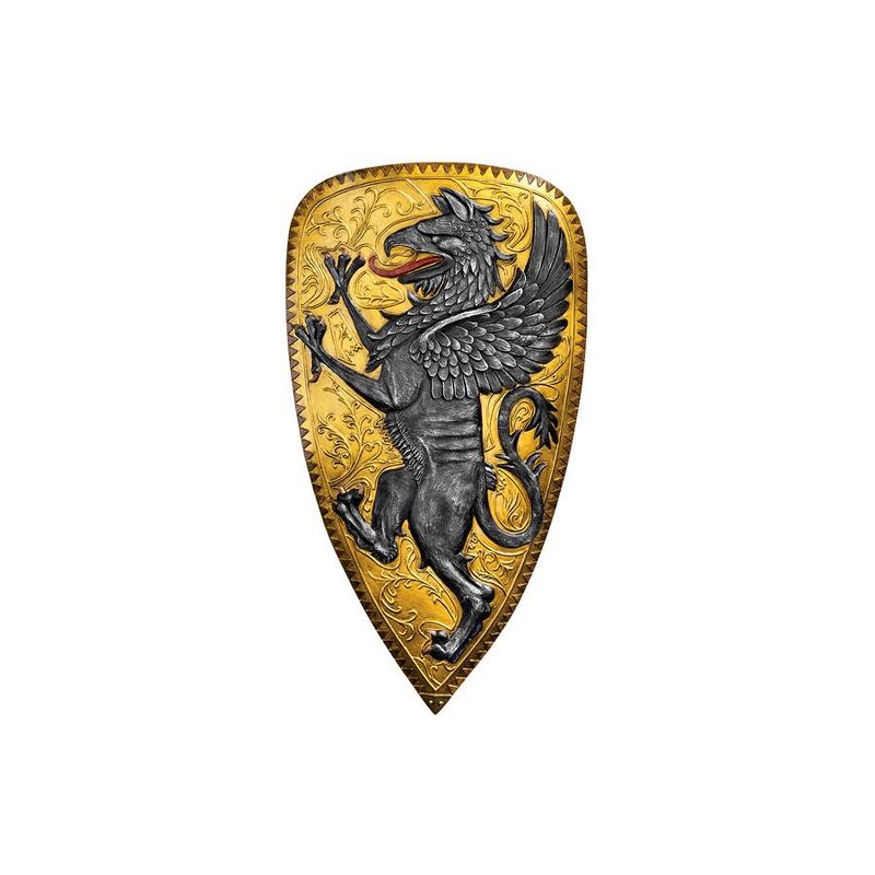 Design Toscano Villani Florence Gothic Griffin Shield Wall Sculpture, 2 of 4