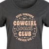 Women's - Instant Message - Cowgirl Social Club Graphic T-shirt Dress - 2 of 4