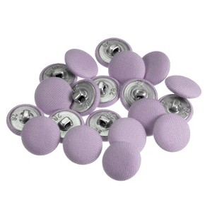 Unique Bargains DIY Craft Metal Shank Cotton Covered Round Sewing Buttons 20 Pcs - 1 of 4