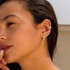 Cubic Zirconia Huggie Earrings 14k Gold Plated Tiny Earrings Small Huggie Hoop Earrings Simple Lightweight Hoops Gift for Women - 3 of 4