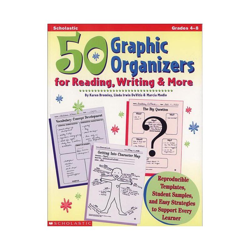50 Graphic Organizers for Reading, Writing & More - by  Marcia Modlo & Karen Bromley & Linda Irwin DeVitis (Paperback), 1 of 2