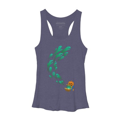 Women's Design By Humans It's time for halloween By SINDAR Racerback Tank Top