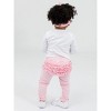 RuffleButts Toddler Girls Ruched Bow Leggings - 4 of 4