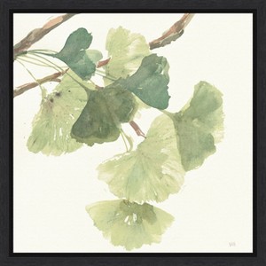 Amanti Art Gingko Leaves I Light by Chris Paschke Framed Canvas Wall Art - 1 of 4