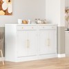 APRILSOULModern 2-Piece Kitchen Pantry, Coffee Bar Buffet with Drawer, 2 Adjustable & 2 Door Shelves, Food Storage for Dining/Kitchen - 4 of 4
