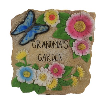 Home & Garden 10.0" Grandma's Garden Stepping Stone Flowers Mother's Day Evergreen Enterprises Inc  -  Outdoor Sculptures And Statues
