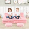 Infans Glow in the Dark Modular Kids Play Couch Set w/ Machine-washable Flannel Covers - 3 of 4