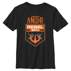 Boys Star Wars: Andor Rebel Spy Badge T Shirt - 1 of 4