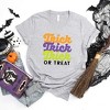 Simply Sage Market Women's Trick Or Treat Colorful Stacked Short Sleeve Graphic Tee - 3 of 4