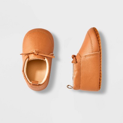 Baby Moccasin Crib Shoes - Cat & Jack™ Brown 3-6M