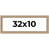 PosterPalooza | 32x10 Modern Bamboo Picture Frame, UV Acrylic, 5 Finishes - 2 of 4