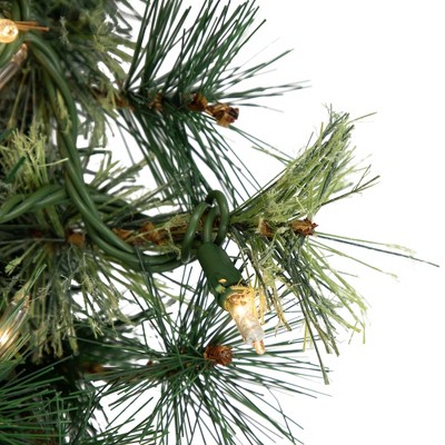 Rustic Country Charm Pre-Lit Pine & Grapevine 6' Christmas Garland