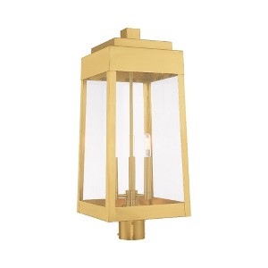 Livex Lighting Oslo 3 - Light Post Light in  Satin Brass - 1 of 1