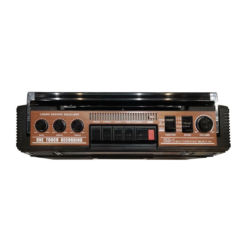 Supersonic® Retro 4-Band Radio and Cassette Player with Bluetooth®, 3 of 5
