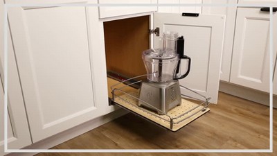 Rev-A-Shelf Solid Bottom Pull-Out Base Soft-Close Kitchen Cabinet Organizer