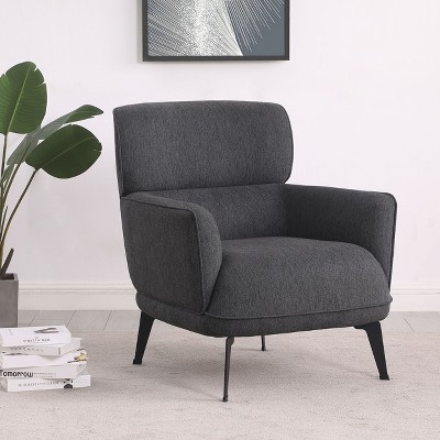 NicBex Modern Accent Chair, Armchair with Gold Metal Legs Upholstery Sofa Chair for Living Room, Bedroom, Office
