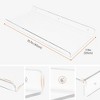Unique Bargains Bathroom Bedroom Kitchen Acrylic Floating Shelves for Wall-mounted - 2 of 4