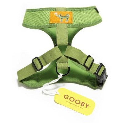 Gooby Choke Free Freedom Harness for Small Dogs, XSmall, Green