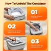 Collapsible Dog Food Storage Container, 10-14 Lbs Capacity Cat Pet Food Container with Magnetic Lid & Measuring Cup, Multi Purpose Storage Container - 4 of 4