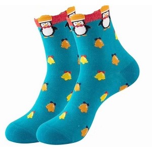 Cute Holiday Pattern Socks (Women's Sizes, Adult Medium) from the Sock Panda - Great for Christmas Time - 1 of 3