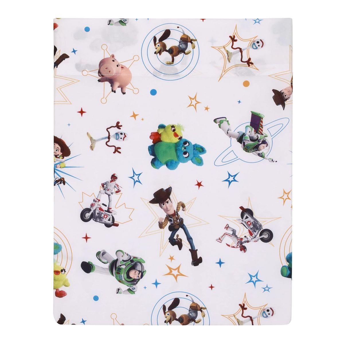 Disney Pixar Toy Story 4-Piece Toddler Bedding Set, Woody, Buzz Lightyear, Jessie & Hamm Comforter, Fitted Bottom Sheet, Flat Top Sheet & Pillowcase - thumbnail 5
