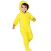 Family Matching Lemon Yellow Hoodie Fleece One Piece - 2 of 4