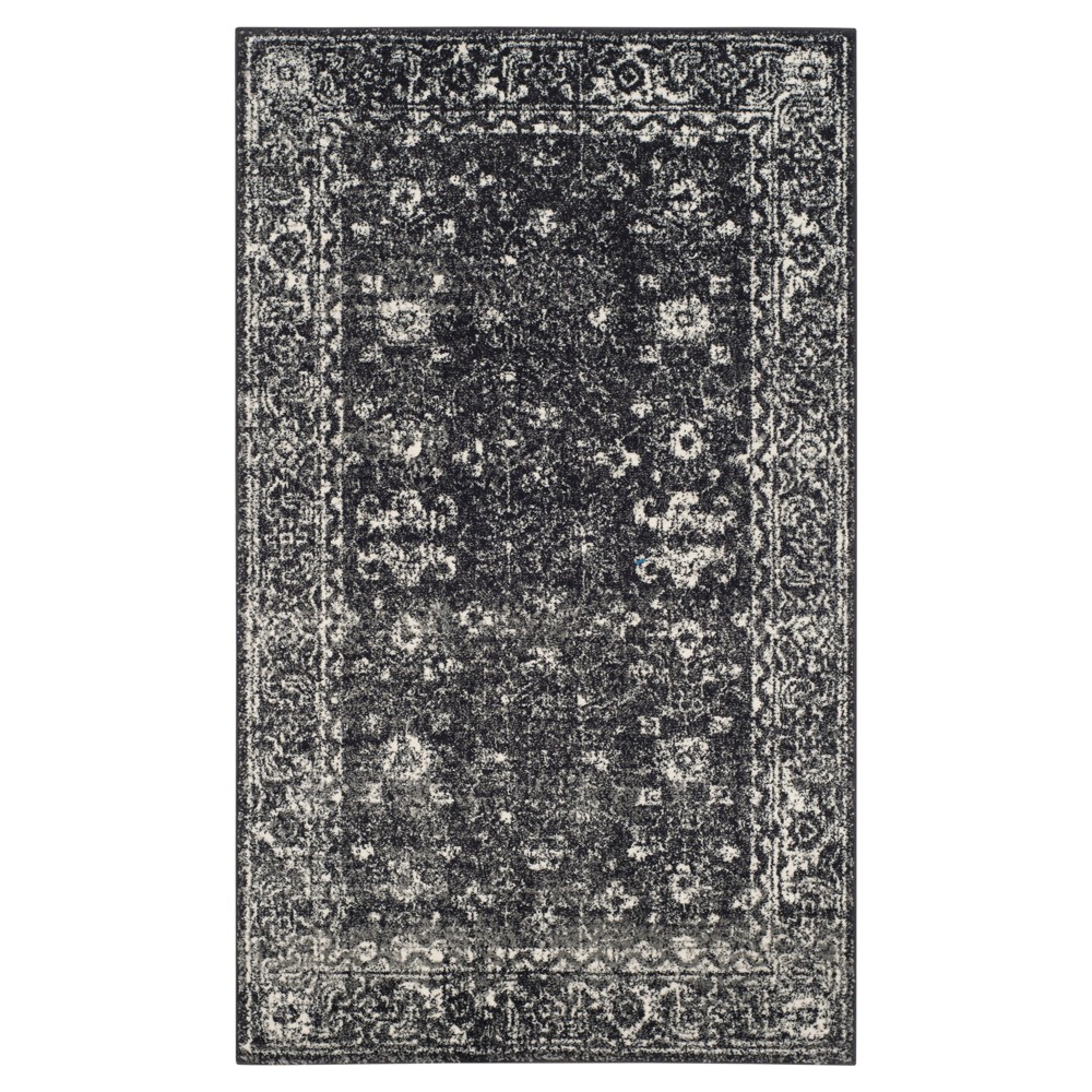 Evoke Rug - Charcoal/Ivory - (3'x5') - Safavieh