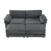 Alilang 81.00 inch Modular Sofa Set with Plush Upholstery and Reversible Chaise-Gray - 2 of 4