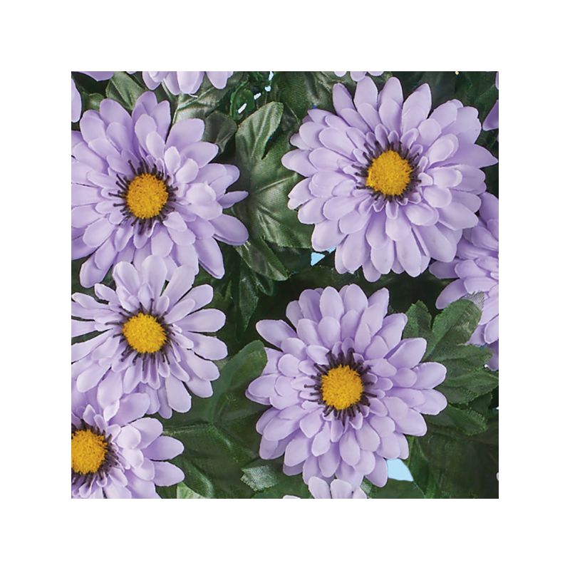 Collections Etc Pastel Daisy Bushes Set Of 3, 4 of 5