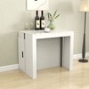 Kumasinova Modern Extendable Dining Table with Outlet,Multifunctional Kitchen Table with Storage for Party,Weddings&Meeting,Space-Saving - 3 of 4