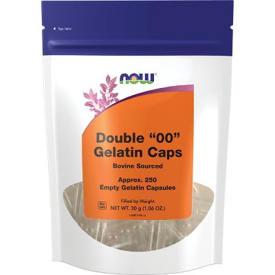 NOW Foods Double "00" Gelatin Caps 250 Ct.